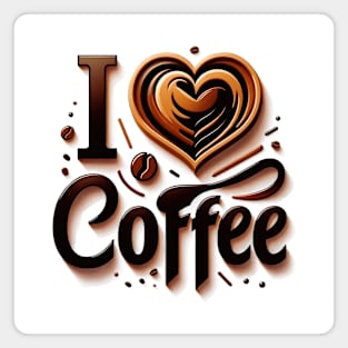 I Love Coffee Magnet